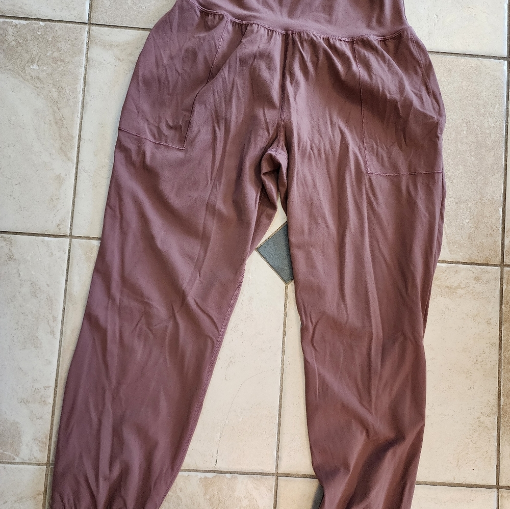 Athleta Mauve Brown High-Waist Jogger Leggings - Picture 3 of 8